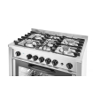 Cuisini&egrave;re &agrave; gaz 5 feux avec four &eacute;lectrique et gril professionnel - Hendi