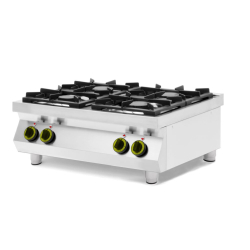 Cuisini&egrave;re &agrave; gaz de table 4 feux Kitchen Line 19kW (800x700mm) - Hendi