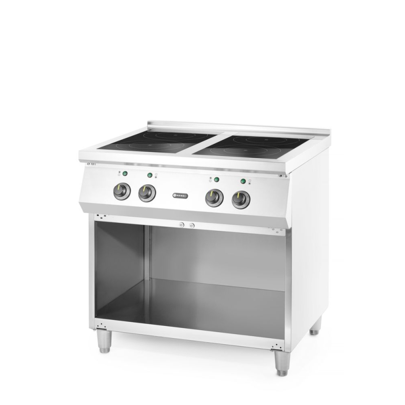 Cuisini&egrave;re &agrave; induction professionnelle 4 foyers, 400V/17000W, 800x720 mm - Hendi