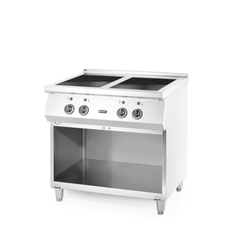 Cuisini&egrave;re &agrave; induction professionnelle 4 foyers, 400V/17000W, 800x720 mm - Hendi