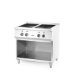 Cuisini&egrave;re &agrave; induction professionnelle 4 foyers, 400V/17000W, 800x720 mm - Hendi