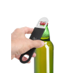 D&eacute;capsuleur BarUp Professionnel Noir, 180x40mm, Poign&eacute;e Silicone Antid&eacute;rapante - Hendi