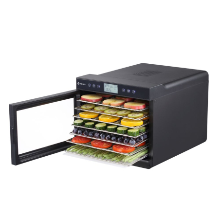 D&eacute;shydrateur Alimentaire Professionnel Kitchen Line 7 Plateaux Inox 500W Temp&eacute;rature R&eacute;glable - Hendi