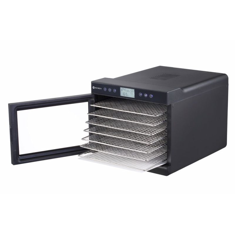 D&eacute;shydrateur Alimentaire Professionnel Kitchen Line 7 Plateaux Inox 500W Temp&eacute;rature R&eacute;glable - Hendi