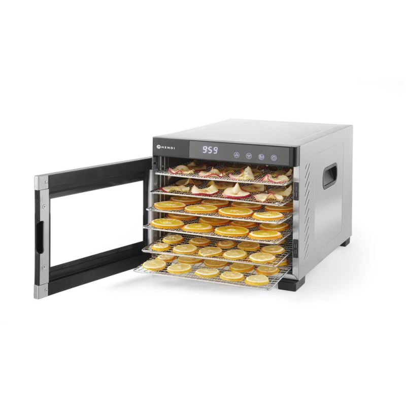 D&eacute;shydrateur alimentaire Professionnel Profi Line Inox 6 Plateaux - Hendi