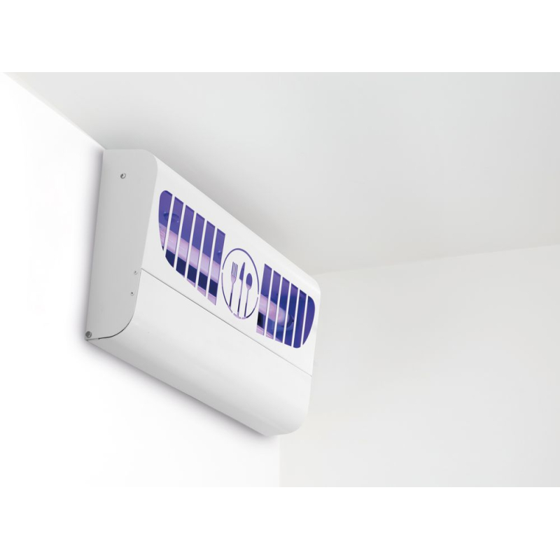 Destructeur d'insectes professionnel UV-A avec plaque collante pour cuisine 100m&sup2; - Hendi