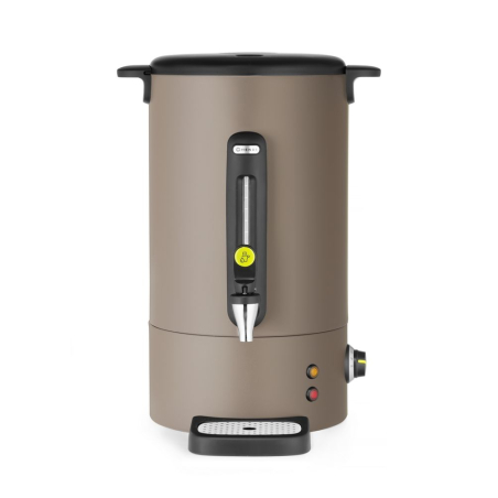 Distributeur &agrave; boissons chaudes UNIQ, 16L, Taupe, Acier Inoxydable - Hendi