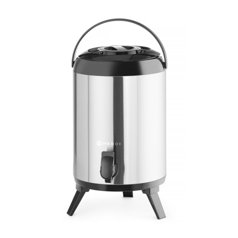 Distributeur de Boissons Chaudes et Froides 9L en Acier Inoxydable, Robinet Anti-Gouttes - Hendi
