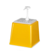 Distributeur de Sauce avec Pompe, 2.5L, Jaune, Dosage 20ml - Hendi