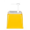 Distributeur de Sauce avec Pompe, 2.5L, Jaune, Dosage 20ml - Hendi