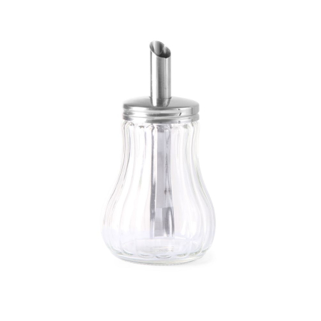 Distributeur de sucre en verre 0,2L avec verseur inox 18/0 - Hendi