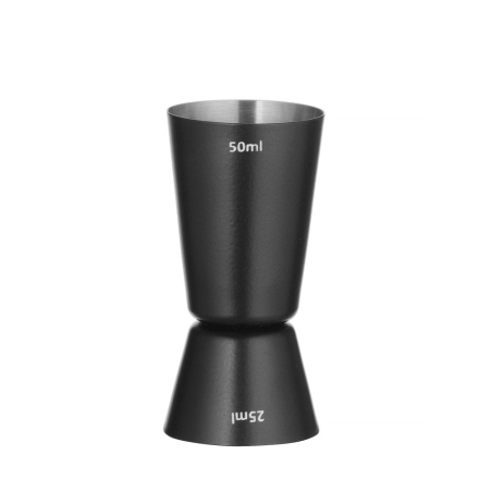 Doseur &agrave; Cocktail Double 25/50 ml BarUp Noir Acier Inoxydable - Hendi