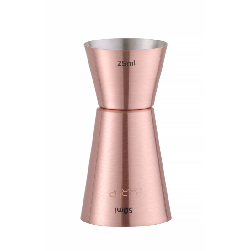 Doseur Cocktail 25/50 ml en Acier Inoxydable Cuivr&eacute; BarUp - Hendi