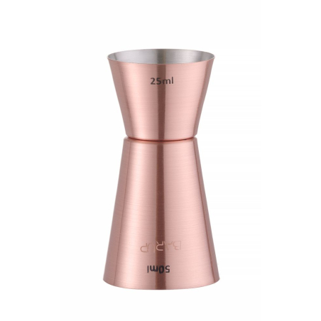 Doseur Cocktail 25/50 ml en Acier Inoxydable Cuivr&eacute; BarUp - Hendi