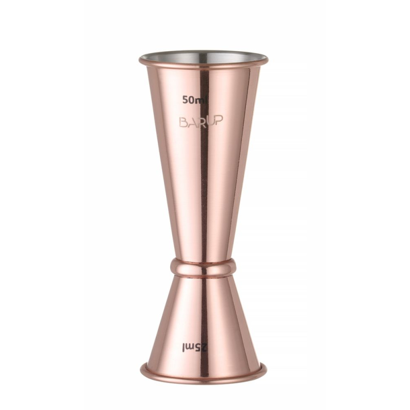 Doseur Jigger cocktail double 30/50 ml en acier inoxydable cuivr&eacute; - Hendi