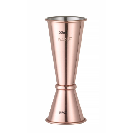 Doseur Jigger cocktail double 30/50 ml en acier inoxydable cuivr&eacute; - Hendi