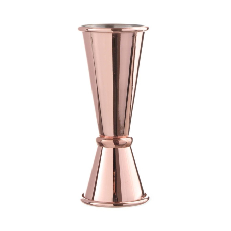 Doseur Jigger cocktail double 30/50 ml en acier inoxydable cuivr&eacute; - Hendi