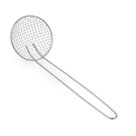 &Eacute;cumoire Araign&eacute;e en Inox avec Manche Filiforme, ⌀100x310mm - Hendi