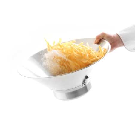 &Eacute;gouttoir &agrave; Friture Professionnel Inox ⌀410x(H)170mm, Bac Collecteur Amovible - Hendi
