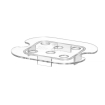 &Eacute;gouttoir Gastronorme GN 1/6 Transparent Profi Line 118x106mm - Hendi