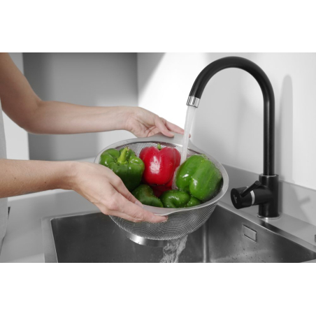 &Eacute;gouttoir Passoire Perfor&eacute; Inox Professionnel ⌀260x140mm - Hendi