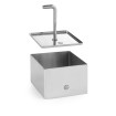 Emporte-pi&egrave;ce Carr&eacute; Professionnel avec Poussoir, 65x65x45mm, pour Nonnette et Dressage Assiette - Hendi