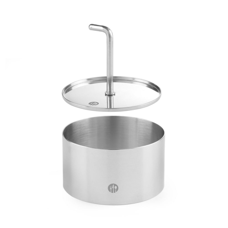 Emporte-pi&egrave;ce rond et poussoir en acier inoxydable ⌀80mm, pour cuisine professionnelle - Hendi