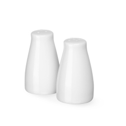 Ensemble Saler et Poivrier en Porcelaine, ⌀42x(H)80mm - Hendi
