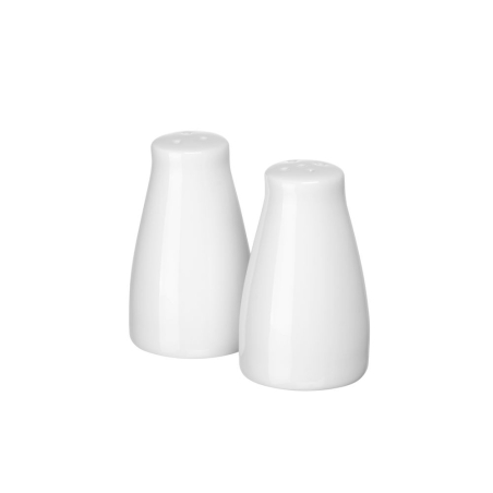 Ensemble Saler et Poivrier en Porcelaine, ⌀42x(H)80mm - Hendi
