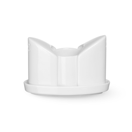 Ensemble Sali&egrave;re Poivri&egrave;re et Support Cure-Dents Porcelaine - Hendi