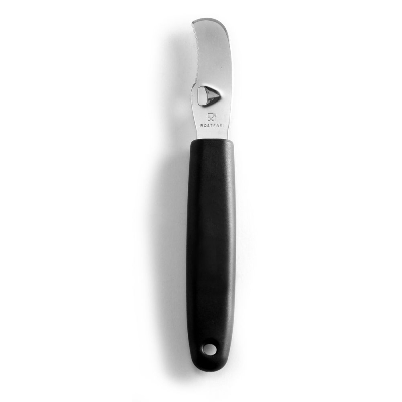 &Eacute;plucheur &agrave; Zeste de Citron Professionnel Noir 175mm - Hendi