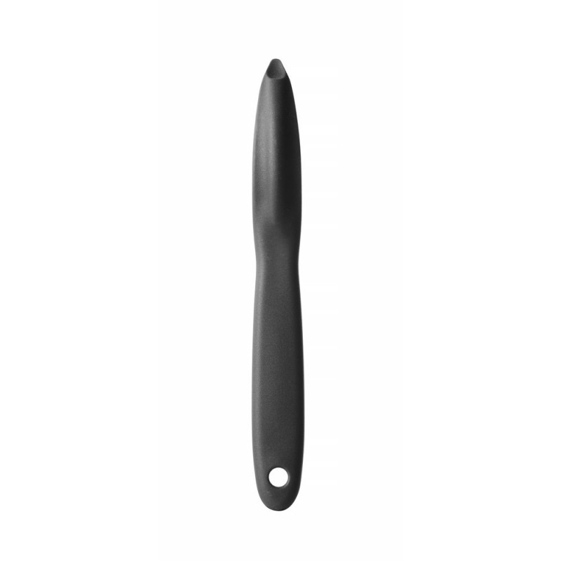 &Eacute;plucheur Universel &agrave; Lame Dentel&eacute;e Noir (175mm) - Hendi