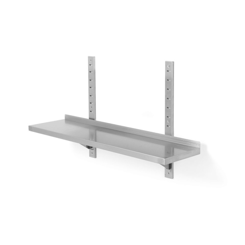 &Eacute;tag&egrave;re murale simple r&eacute;glable en inox, 800x300x600mm - Hendi