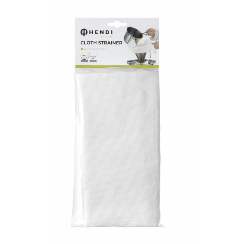 &Eacute;tamine de cuisine en tissu 100% coton pour clarifier le bouillon, 700x700mm - Hendi