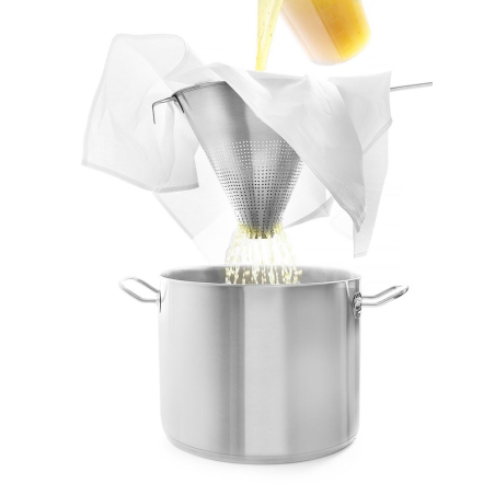&Eacute;tamine de cuisine en tissu 100% coton pour clarifier le bouillon, 700x700mm - Hendi