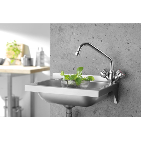 &Eacute;vier professionnel en acier inoxydable mural 400x290mm - Hendi