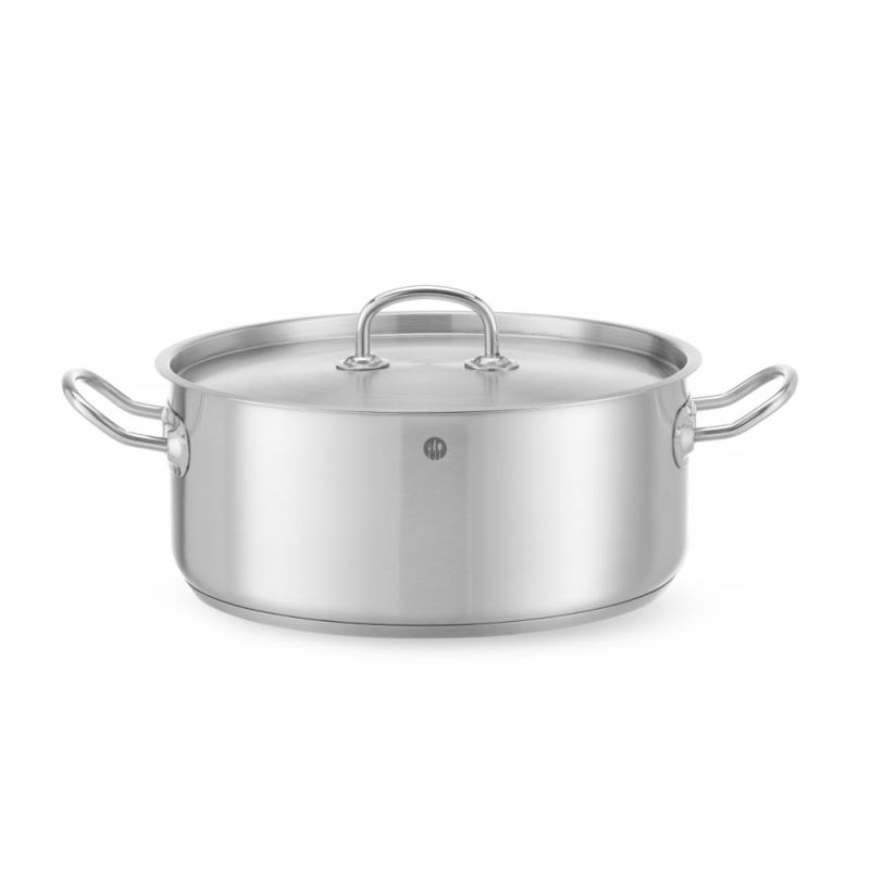 Faitout Inox Kitchen Line avec Couvercle 7,3L &Oslash;280mm - Hendi