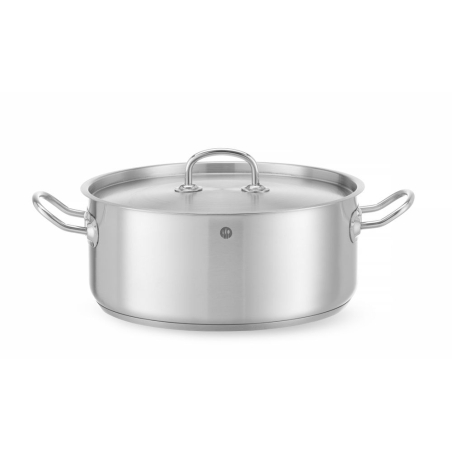 Faitout Inox Kitchen Line avec Couvercle 7,3L &Oslash;280mm - Hendi