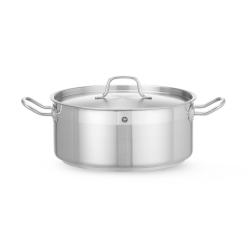Faitout Profi Line Acier Inoxydable 7,5L ⌀280x(H)120mm - Hendi