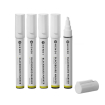 Feutres Craie Blancs 6mm (Lot de 5) - Pointe Biseaut&eacute;e 2-6mm - Hendi