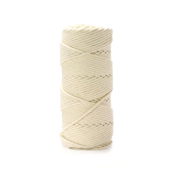 Ficelle de cuisine en coton &eacute;cru pour roulade, 70 m, blanche - Hendi