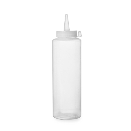Flacon Distributeur de Sauce 0,35L Transparent Poly&eacute;thyl&egrave;ne (PE) ⌀55x205mm - Hendi