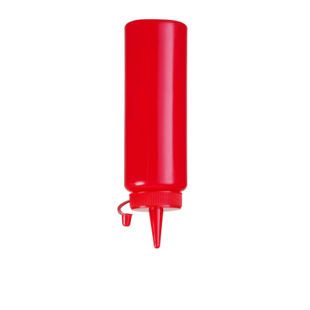 Flacon distributeur de sauce Rouge, 0,2L, Poly&eacute;thyl&egrave;ne - Hendi