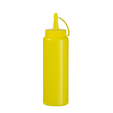 Flacon Distributeur Sauce Poly&eacute;thyl&egrave;ne Jaune 0,7L - Hendi