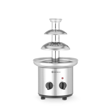 Fontaine &agrave; Chocolat Professionnelle 3 Niveaux, Capacit&eacute; 1.5kg, Temp&eacute;rature R&eacute;glable - Hendi