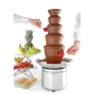 Fontaine &agrave; chocolat professionnelle 5 niveaux, 6 kg de capacit&eacute; maximale - Hendi