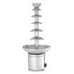 Fontaine &agrave; chocolat professionnelle inox 6 niveaux 8kg, ⌀372x(H)850mm - Hendi
