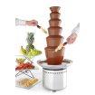 Fontaine &agrave; chocolat professionnelle inox 6 niveaux 8kg, ⌀372x(H)850mm - Hendi
