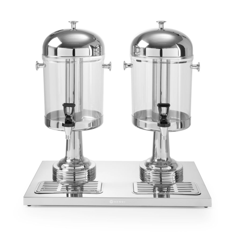 Fontaine &agrave; Jus de Fruit 16L avec Refroidissement par Gla&ccedil;ons et Robinet Antigoutte - Hendi