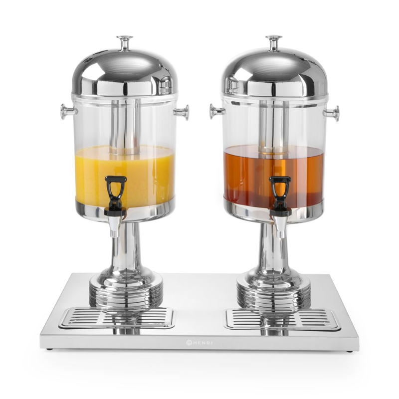 Fontaine &agrave; Jus de Fruit 16L avec Refroidissement par Gla&ccedil;ons et Robinet Antigoutte - Hendi